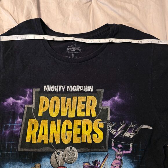 Adult Mighty Morphin Power Rangers Black T-shirt medium - Picture 7 of 8